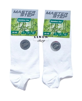Белые мужские бамбуковые носки Master Step 3810 44-46