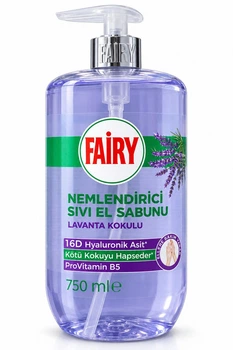 Мило-крем рідке для рук зволожуюче Fairy Lavanta Kokulu Sıvı El Sabunu Hyaluronic Acid Provitamin B5 Фейрі Лаванда дозатором 750мл