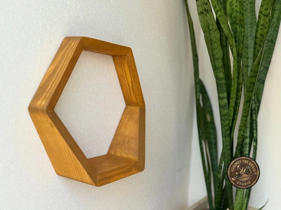 Настінна полиця PolygonHex Бурштиновий ATG-028