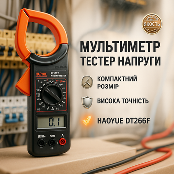 Цифровой мультиметр с измерением до 1000А HAOYUE DT266F