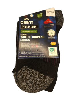 Зимние трекинговые беговые носки Winter Running Socks CRIVIT Premium 37-38р