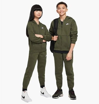 Спортивный костюм детский Nike Nsw Club Flc Fz Tracksuit Olive XL Оливковый FD3114-325