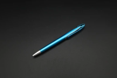 Ручка шариковая синее чернило пластиковая нажимная 15 см Голубой (PEN-05)