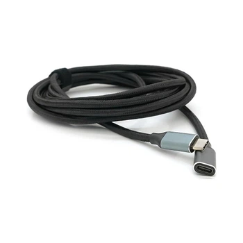 Дата кабель USB-C M/F 3.0m USB 3.2 Gen2 100W 10Gbps 4K60Hz black Voltronic (YT-TC-TC-EXB-3m)