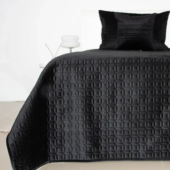 Покрывало полуторное ТЕП Velour Мозаика 4-00515_36188 150х210 см черное 5241517