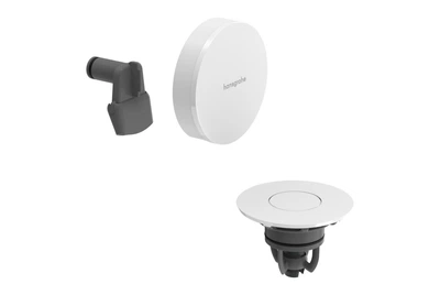 Слив-перелив Hansgrohe Exafill наружная часть II для сифона на ванну с наполнением matt white/white gloss 58119700