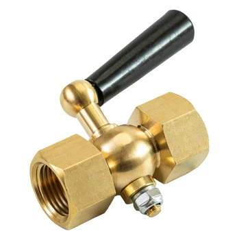 Трехходовой запорный кран для манометра (муфта-муфта) Tervix Pro Line M2 Valve PN 16, 1/2" × 1/2", латунный (332112)