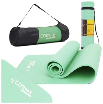 Килимок спортивний Cornix NBR 183 x 61 x 1 cм для йоги та фітнесу XR-0491 Light Green (LFXR-0491)