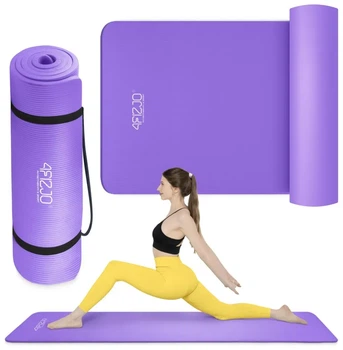 Килимок (мат) спортивний 4FIZJO NBR 180 x 60 x 1 см для йоги та фітнесу Violet (P-5907222931530) (LFP-5907222931530)