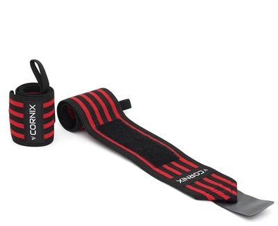Бинти для зап'ясть (кистьові бинти) Cornix Wrist Wraps XR-0195 Black/Red (LFXR-0195)