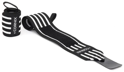 Бинти для зап'ясть (кистьові бинти) Cornix Wrist Wraps XR-0194 Black/White (LFXR-0194)