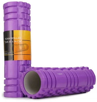 Масажний ролик Cornix EVA 45 x 14 см (валик, роллер) XR-0042 Violet (LFXR-0042)