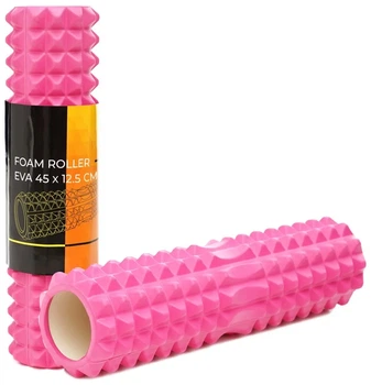 Масажний ролик Cornix EVA 45 x 12.5 см (валик, ролер) XR-0332 Pink (LFXR-0332)