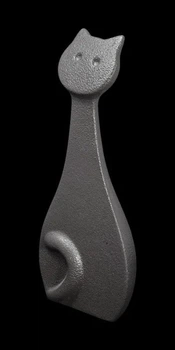 Статуэтка Linea Sette Ceramiche N700/B «Кот», керамика, 34 см, темно-серая