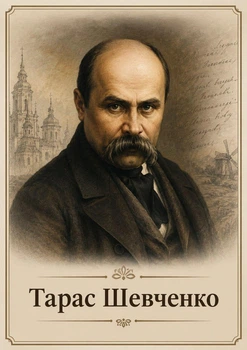 Портрет "Тарас Шевченко. Поет", розмір 30х40 - А3