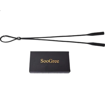 Комплект противоскользящего шнурка для очков SooGree, цепочка для очков, силиконовые аксессуары для очков, ремешок на голову, подвесной шнур, устройство против падения, защита дужек очков от падения.