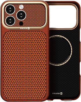 Etui Evelatus Carbon Premium MagSafe do Apple iPhone 18 Pro Brown (EVEAPP18PCPEMCBR)