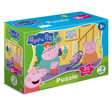 Пазл-міні Dodo Peppa Pig На прогулянку 200678 дитячий пазл 35 елементів Свинка Пеппа