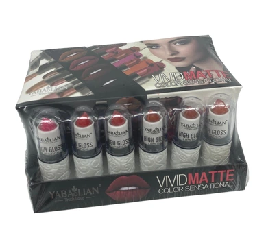 Набір помад для губ матова Yabaolian "Vivid Matte" 24шт./упаковка