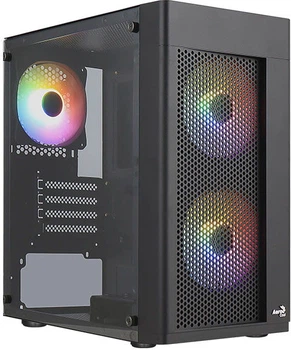 Корпус AeroCool Hexform-G-BK-v2 FRGB Black (ACCS-PV38033.11)