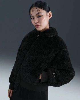 Куртка женская Nike W Nsw Essntl Fur Bmr Jkt S Черный HV2807-010