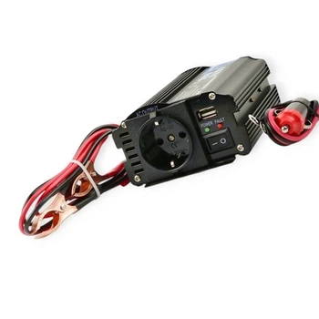 Перетворювач напруги з 12 на 220 В/ 250/500W/USB/на клем/модиф. синусоїда Geko