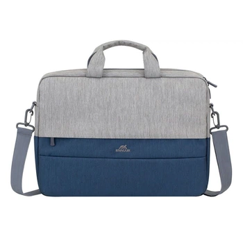 Cумка для ноутбука Rivacase 15.6" 7532(Grey/Darkblue) темно-синяя с серым
