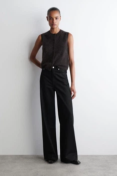 Джинси жіночі COS dial wide-leg jeans 1308200001 28 Чорний