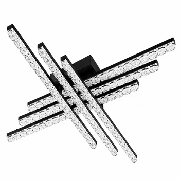 Світильник LED стельовий LUMINARIA MIRANDA CROSS 90W 6L BLACK (з пультом)
