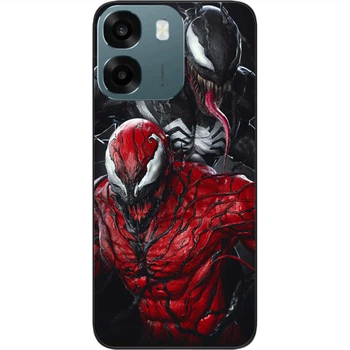 Силиконовый чехол SMTT для OPPO A6 с рисунком Веном и Карнаж