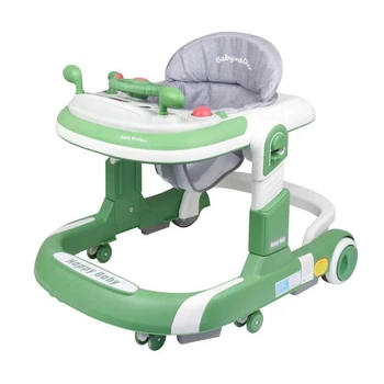 Детские ходунки Kidoro LH-611/611H Green 2в1 с функцией «Первые шаги», музыкальной панелью и подсветкой
