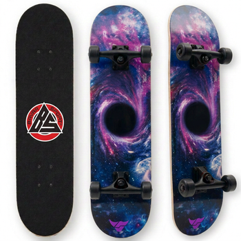 Скейтборд дерев'яний космос BavarSport Skateboard Space 4411-13 розмір 78х20см