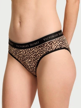 Женские трусики Victoria's Secret (2361288962) Logo Cotton Hiphugger S коричневые