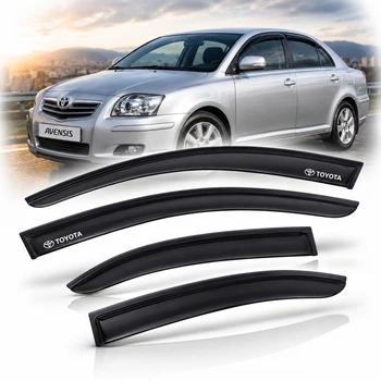 Дефлектори окон для Toyota Avensis II 2003-2009 Седан Скотч 3M Voron Glass