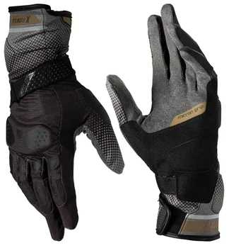 Мотоперчатки Leatt 5.5 X-Flow Adventure Stealth XXL (12) черные вентилируемые MicronGrip 3DF