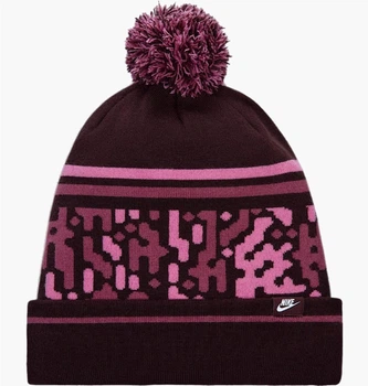 Шапка Nike Peak Bordo ONE SIZE Бордовий HQ0355-652