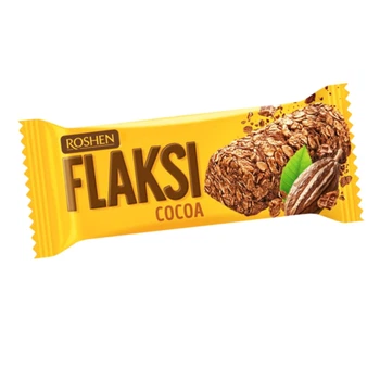 Цукерки Roshen Flaksi Cocoa з пластівцями та какао 1кг (флаксі Какао)