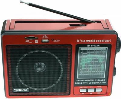 Радиоприемник GOLON RX-006 с аккумулятором, USB и SD