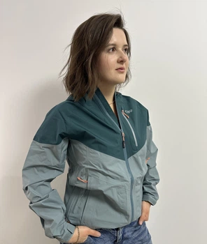 Мембранна жіноча куртка вітровка водонепроникна Outdoor Research Aspire GORE-TEX з капюшоном трекінгова гор текс зелений розмір XS