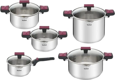 Набір посуду Tefal Cook&Clip 10 предметів (3168430304963)