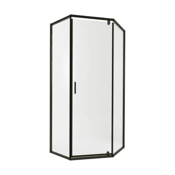 Душова кабіна Qtap Scorpio BLA10115-AC6 100x100 см, скло 6 мм, чорний профіль