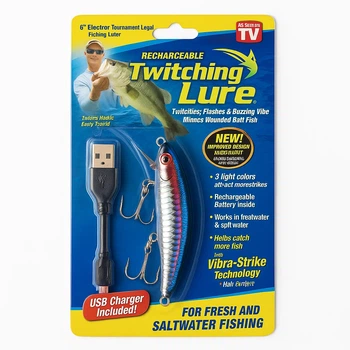Електронний воблер-приманка Twitching Lure на акумуляторі з USB-зарядкою