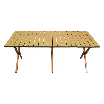 Складной туристический стол Asson 120×60×45 см, коричневый