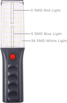 Фонарик Digital TORCH ZJ-1258 с крючком и магнитом для подвески