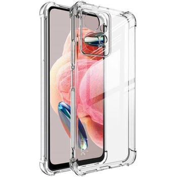 Чехол для Infinix Note 11 с бронь углами и бортами выше экрана прозрачный с защитой камеры