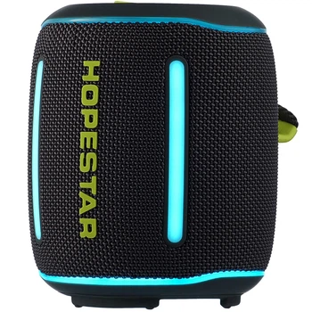 Портативная Bluetooth колонка Hopestar P58 mini 10W моно с подсветкой чёрная