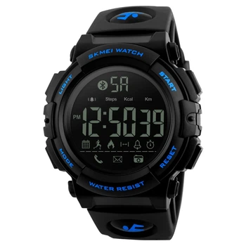 Смарт-часы Skmei 1303BU Blue, шагомер, Bluetooth, 5 ATM