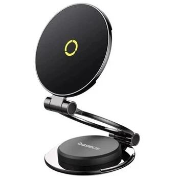 Автодержатель Baseus MagPro Series II Magnetic Stick-on (center console) (C40172900121) (Cosmic Black) (260751)