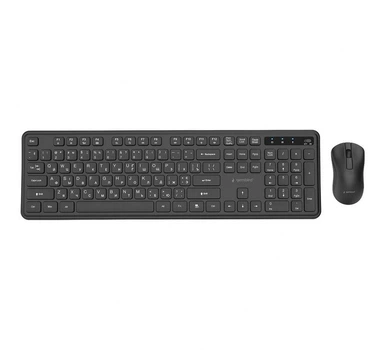 Беспроводной комплект клавиатура и мышь Gembird KBS-WPS-01-CYRL Slim Pro Business Wireless Black