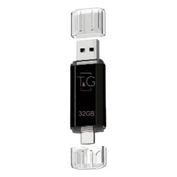 USB-накопитель c Type C 2.0 флешка на 32Gb T&G 009 Star series Black
